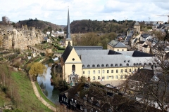 Blick auf die Altstadt von der Burg Lucilinburhuc
