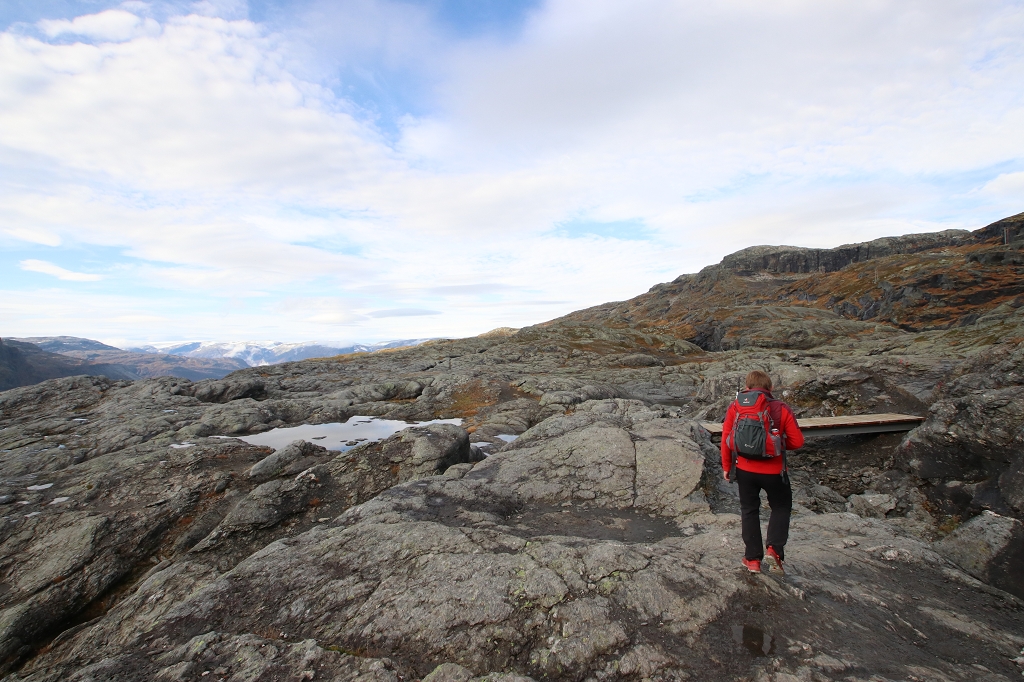 Wandertour zur Trolltunga - Zurück gehts durch die norwegische Steppe