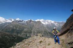 Aufstieg zum Almagellerhorn via Klettersteig