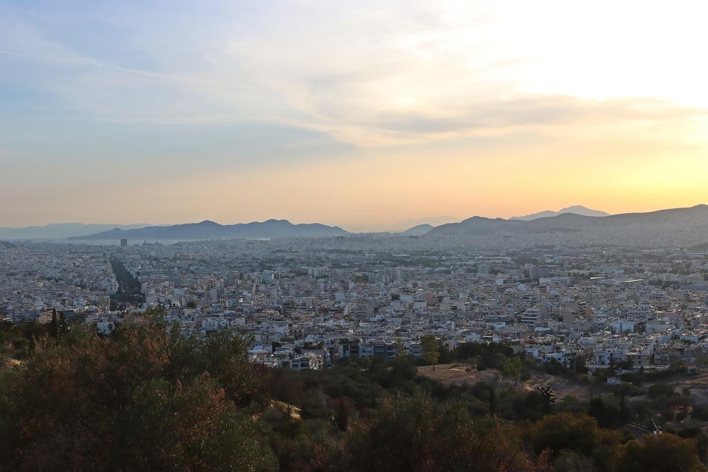 Aussicht auf Athen vom Philopappos-Denkmal