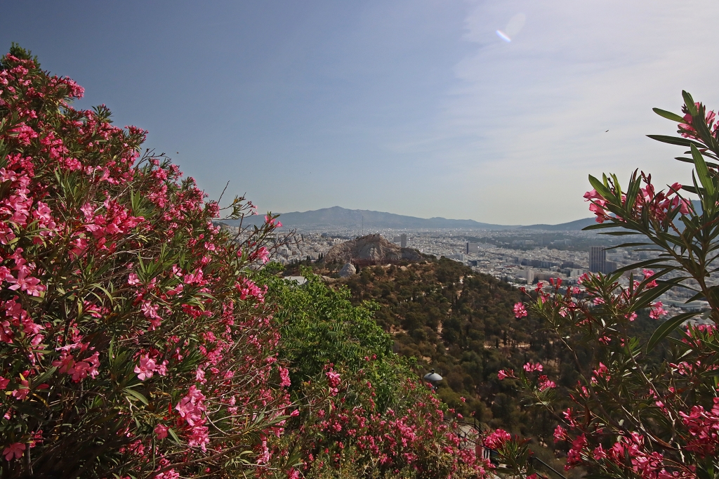 Ausblick vom Lykabettus auf Athen