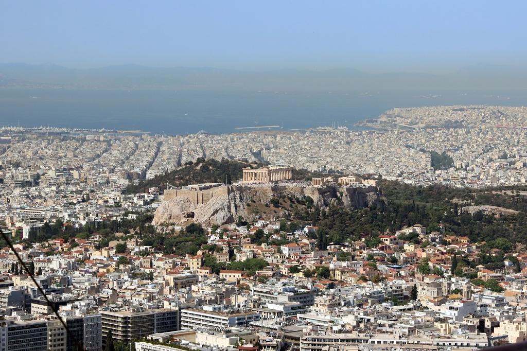 Blick auf die Akropolis