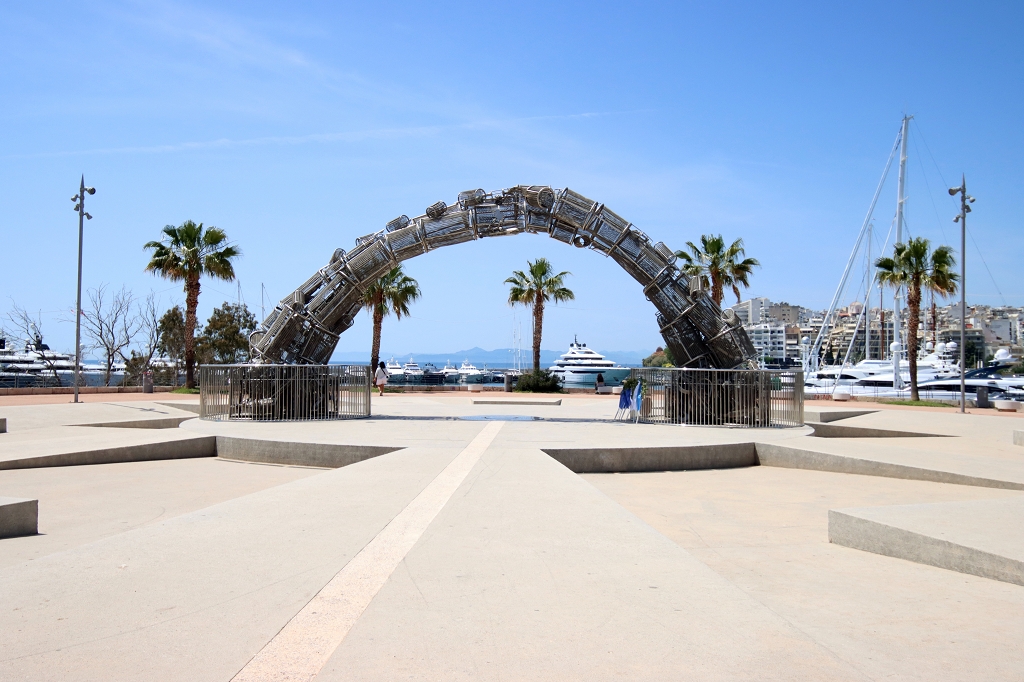 Denkmal zum Völkermord an den Pontusgriechen in Piräus