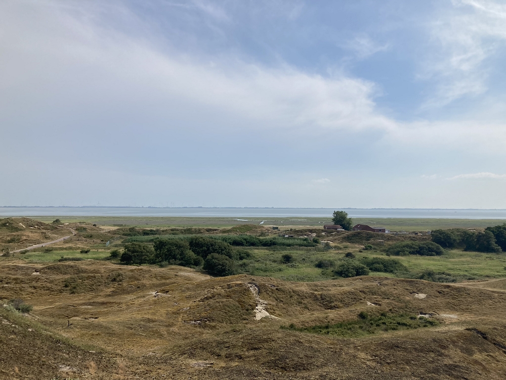 Blick von der Aussichtsdüne auf Baltrum