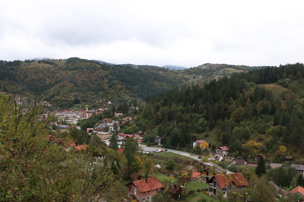 Blick auf die Landschaft in Bosnien und Herzegowina