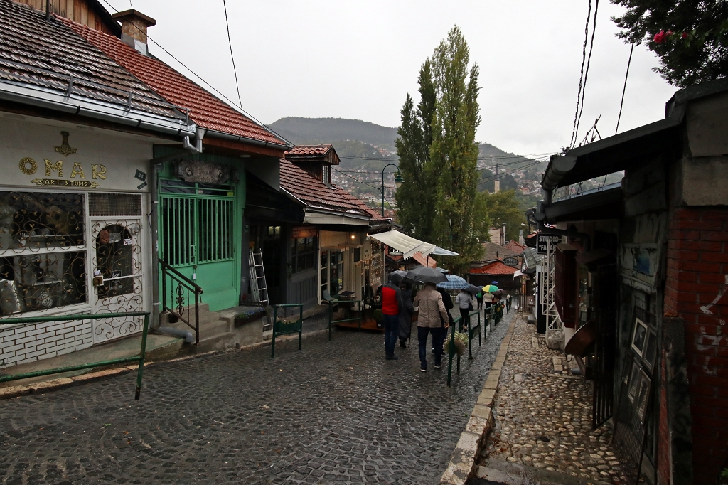 Durch die Straßen Sarajevos