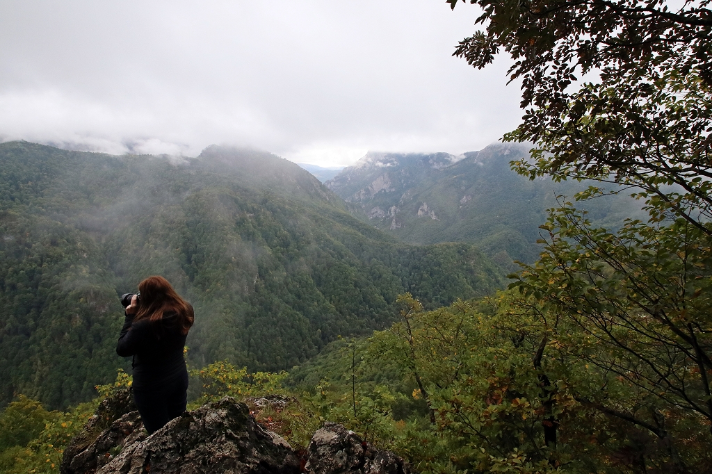 Blick auf den Perućica Urwald vom Vidikovac Beškita im Sutjeska-Nationalpark