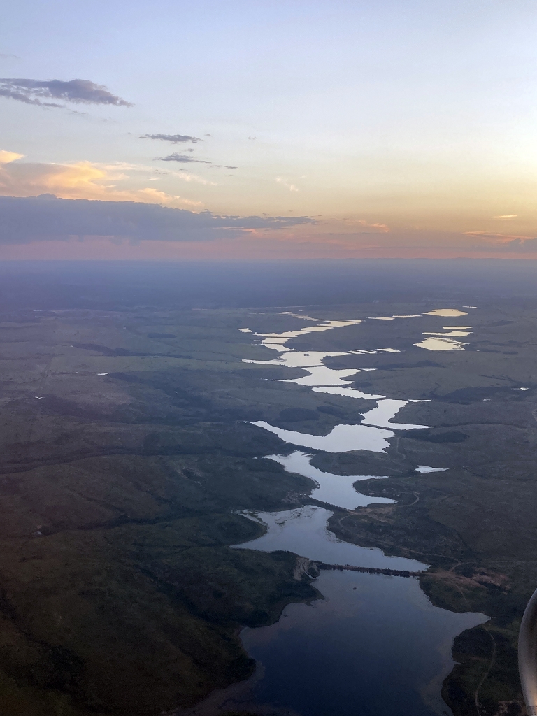 Im Anflug aus Cuiaba