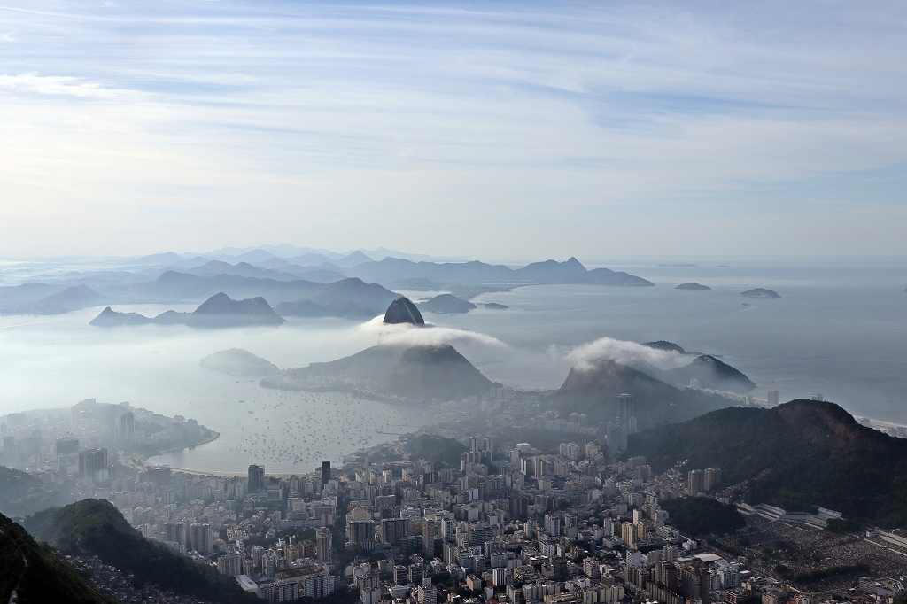 Blick vom Corcovado in Rio de Janeiro