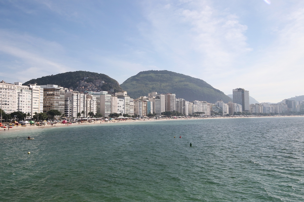 Blick vom Forte de Copacabana auf Rio