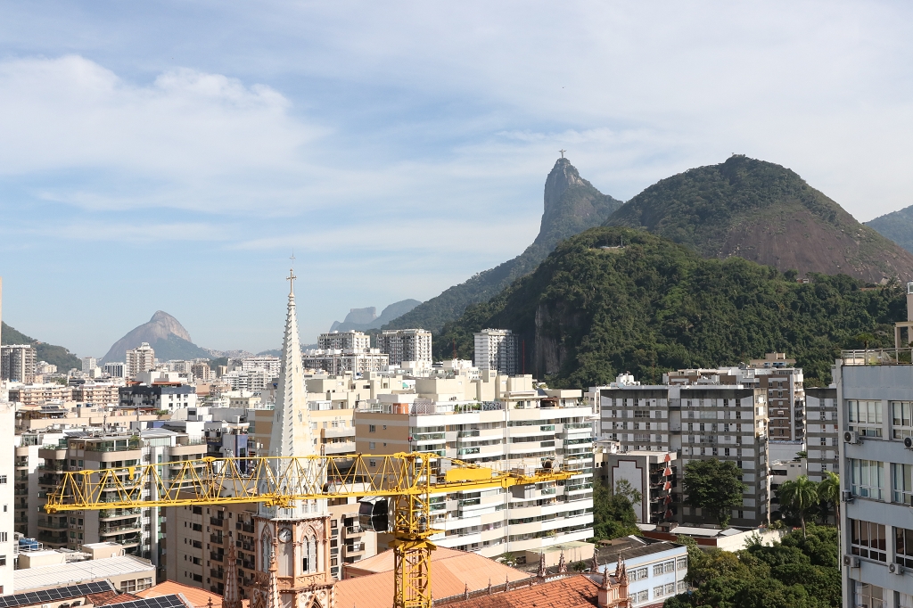 Blick auf Cristo-Statue vom Yoo2 Rio Hotel