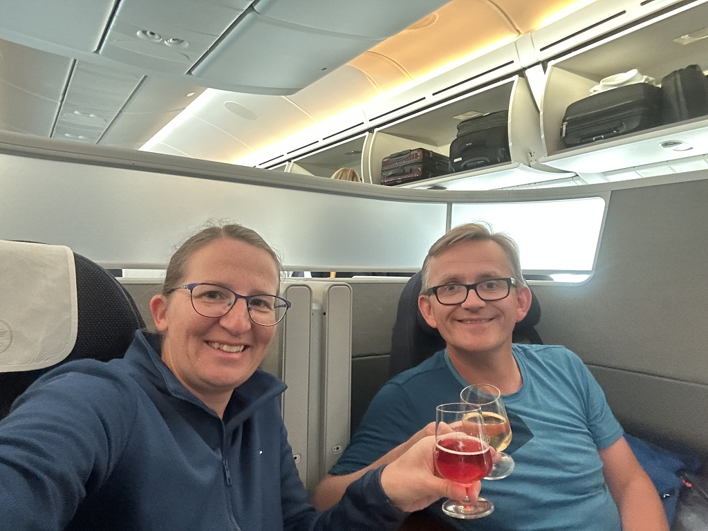 In der Lufthansa Allegris Business Suite 
