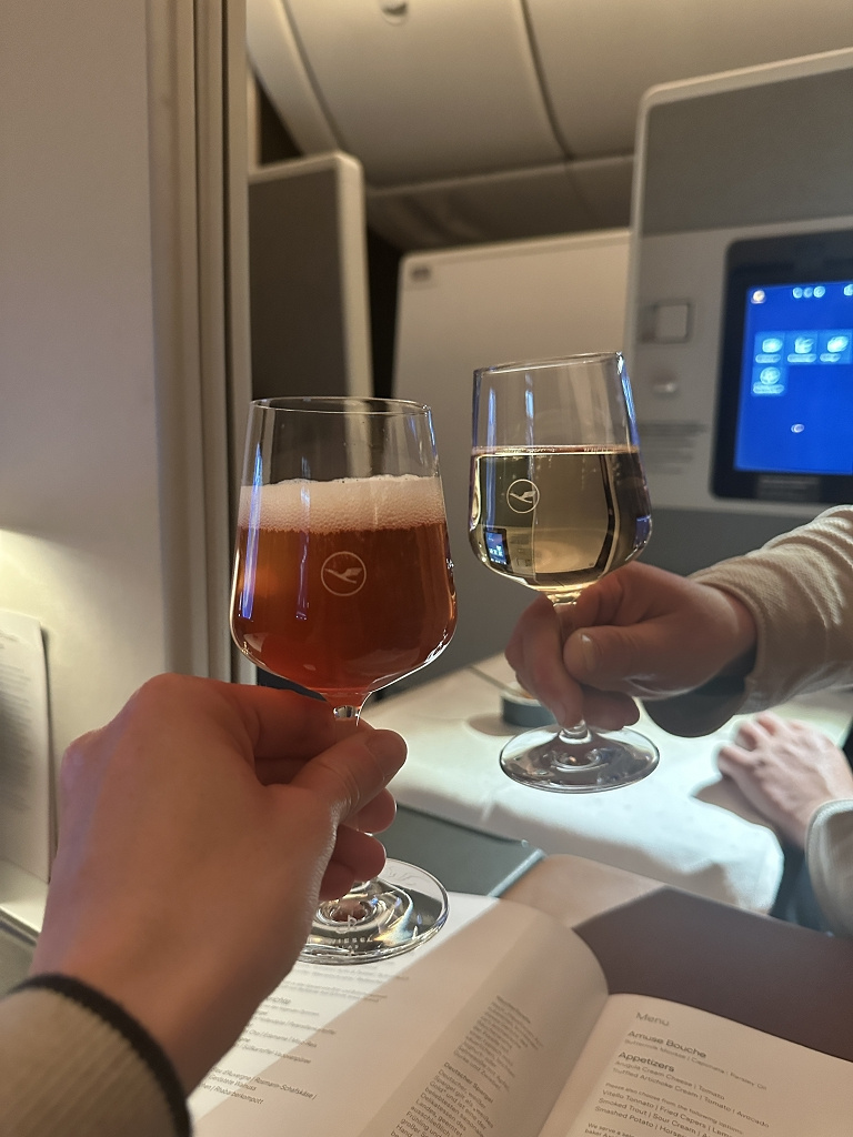Cheers auf den Urlaub