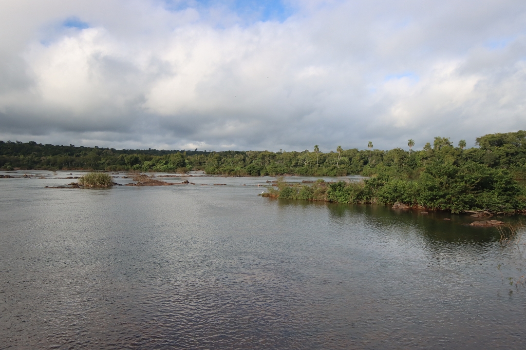 Bick auf den Fluss Iguazu