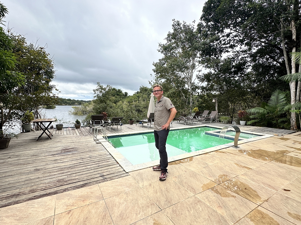 Einen kleinen Pool hatte die Amazon Turtle Lodge auch