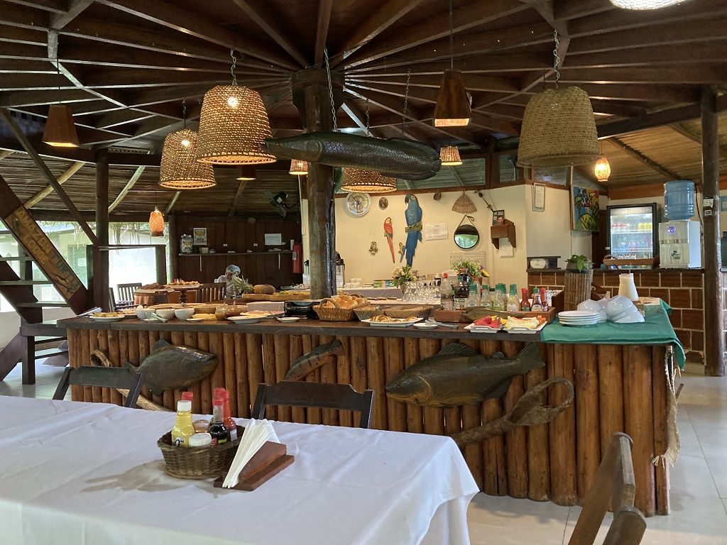 Frühstück in der Amazon Turtle Lodge