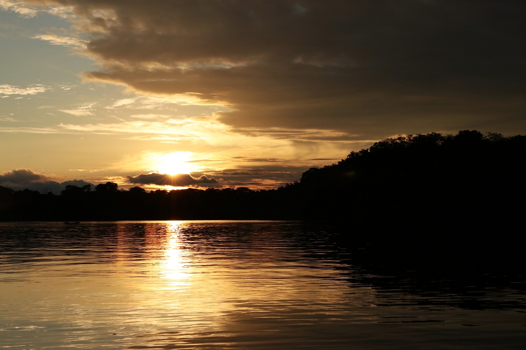 Sonnenuntergang im Amazonas