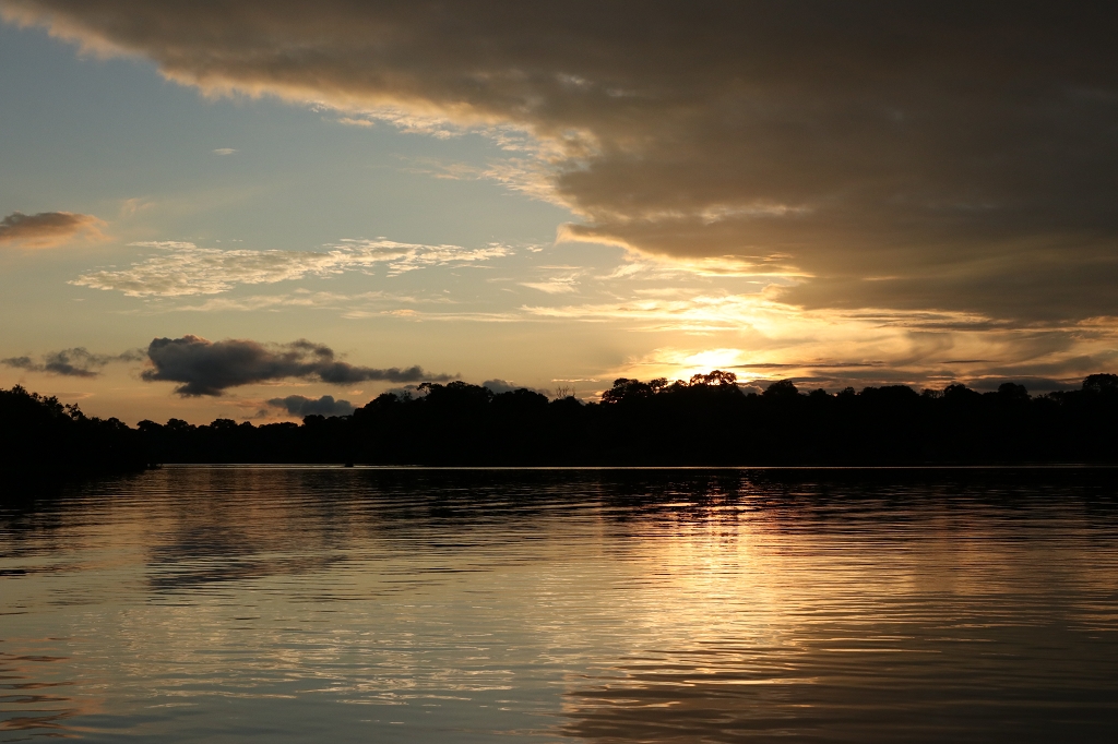 Sonnenuntergang im Amazonas