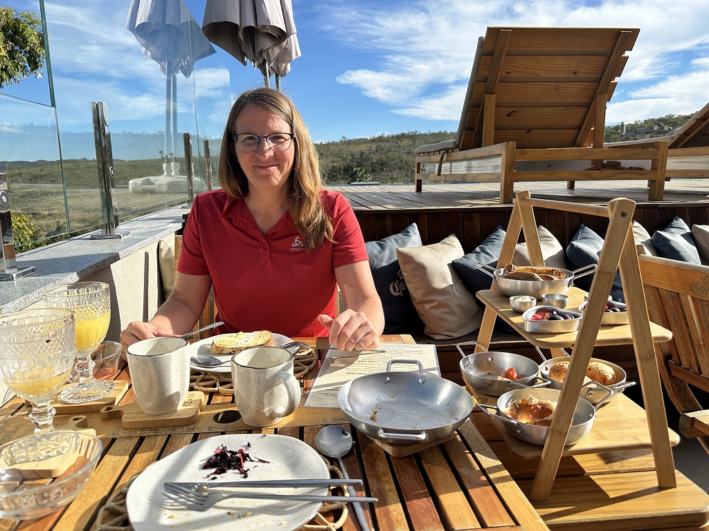 Frühstück im Sabai Pousada Boutique Hotel