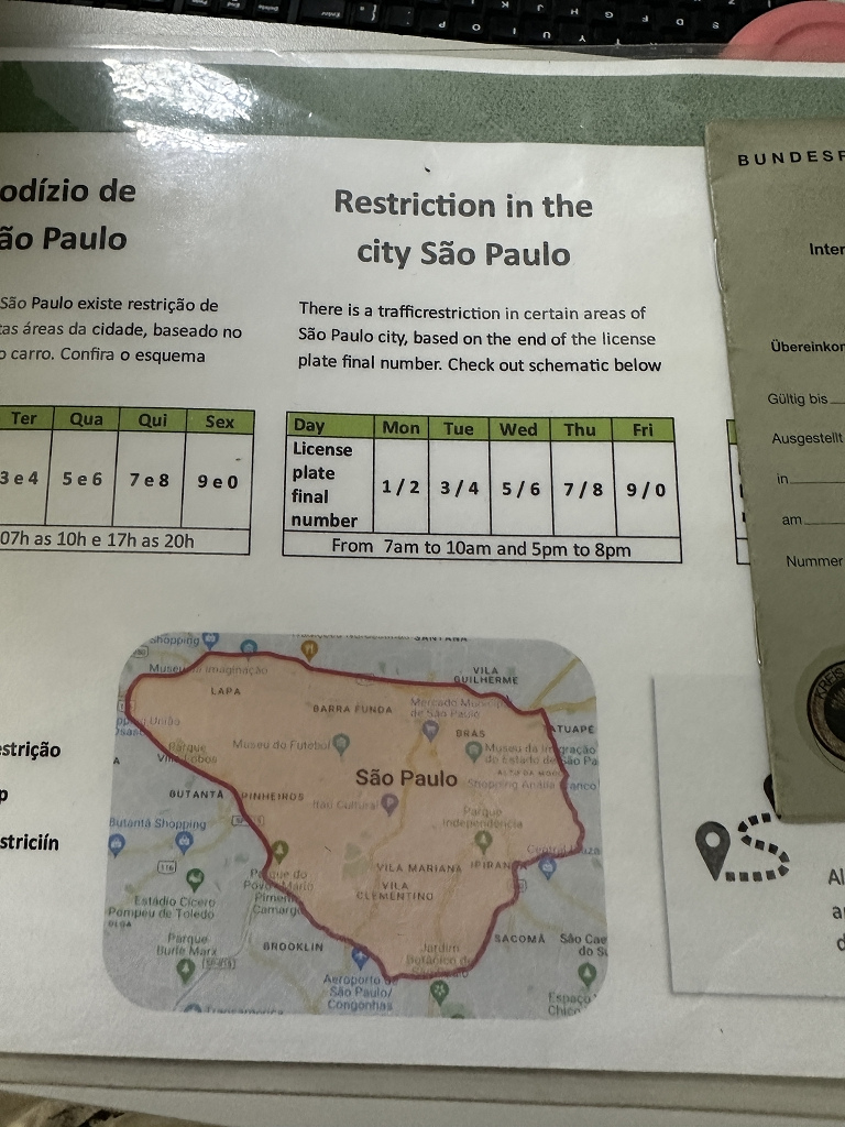 Verkehrsregelung rund um Sao Paulo