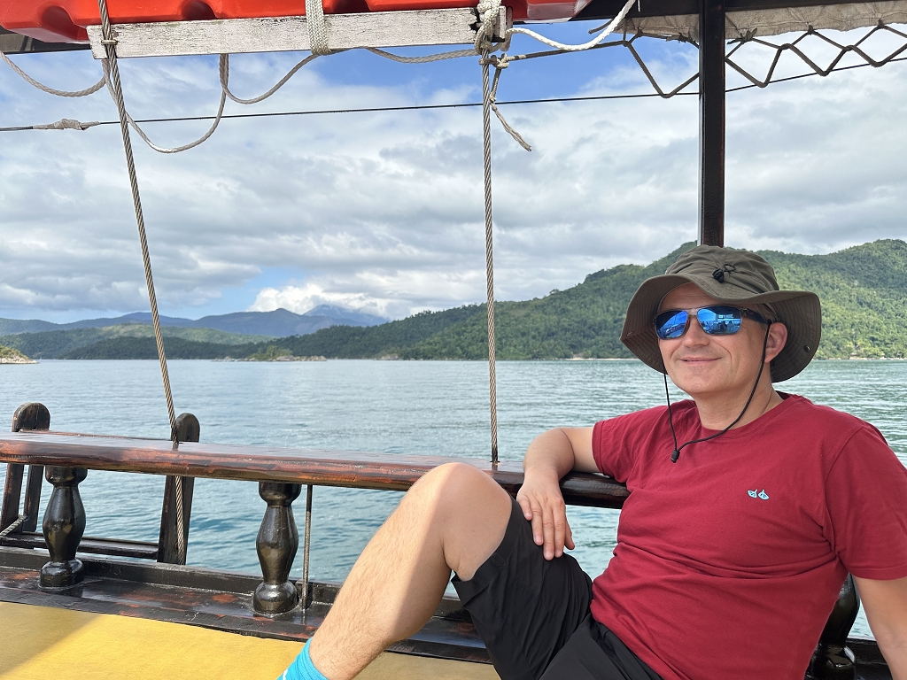 Mit dem Schoner Estrela da Manha hinaus in die Bucht von Paraty