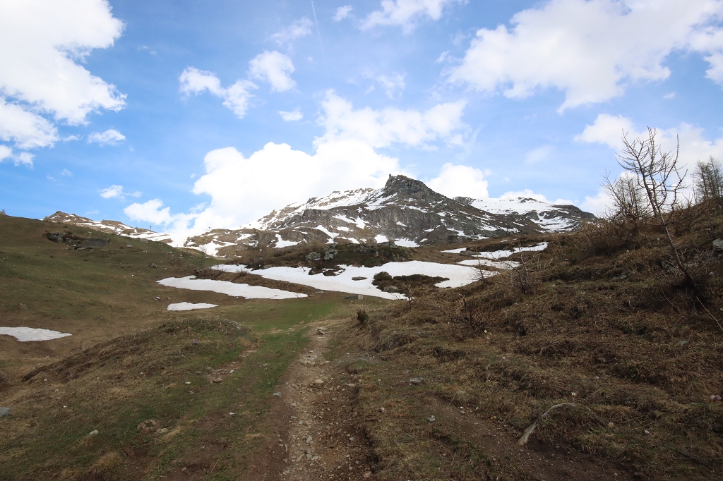 Blick auf den Bec Pic Merlo (2.620 m.ü.M.)