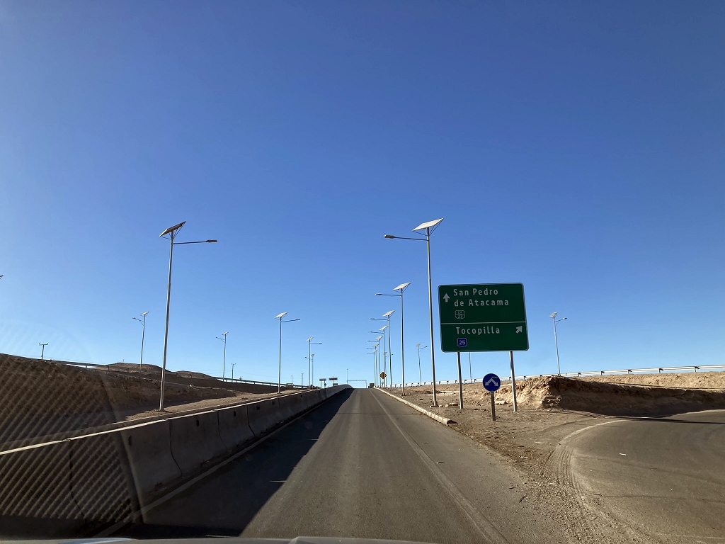 Fahrt von Calama nach San Pedro de Atacama