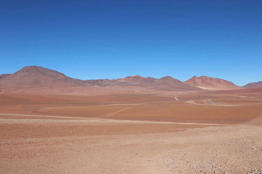 Fahrt auf der Ruta 27 nach San Pedro de Atacama