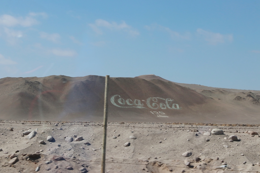 Coca Cola lässt grüßen auf der Panamericana (Ruta 5) nach Arica