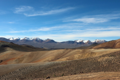 Blick vom Sattel unterhalb des Cerro Milagro