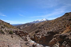 Abstieg zum Flusslauf auf dem Weg zum Cerro Milagro