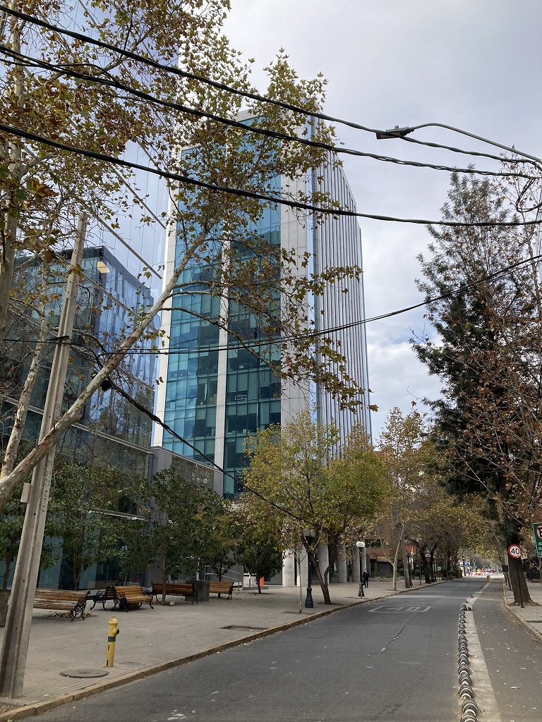 Auf dem Weg zum Gran Torre in Santiago de Chile