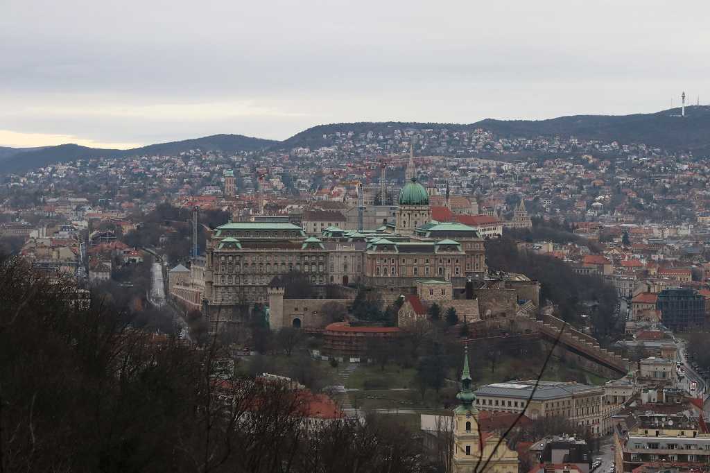 Ausblick vom Gellertberg auf Budapest