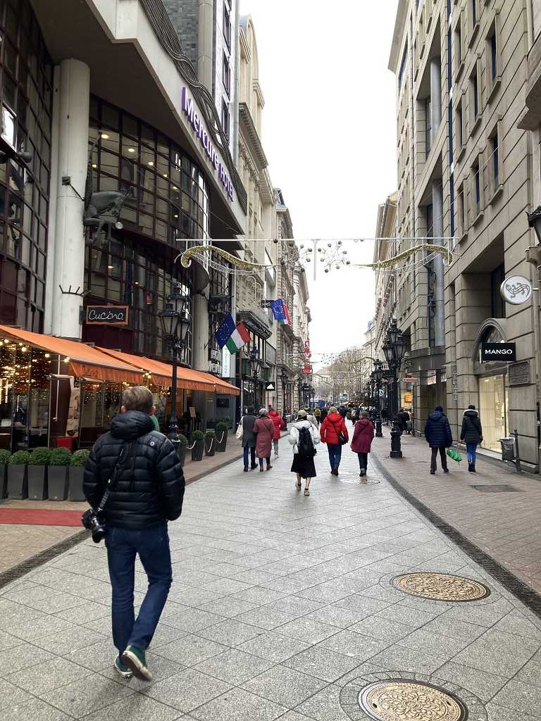 In der Innenstadt von Budapest