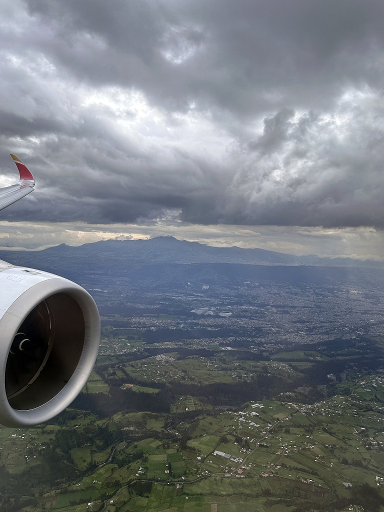 Landeanflug auf Quito