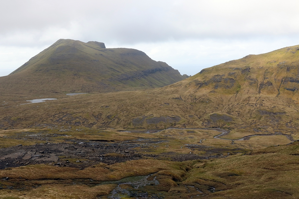 Mystische Landschaft auf dem Wanderweg von Saksun nach Tjørnuvík