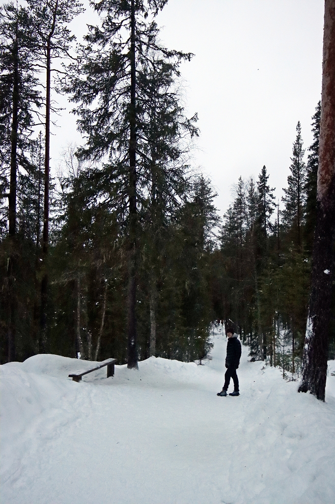 Wanderung zum Eiswasserfall in der Korouma-Schlucht