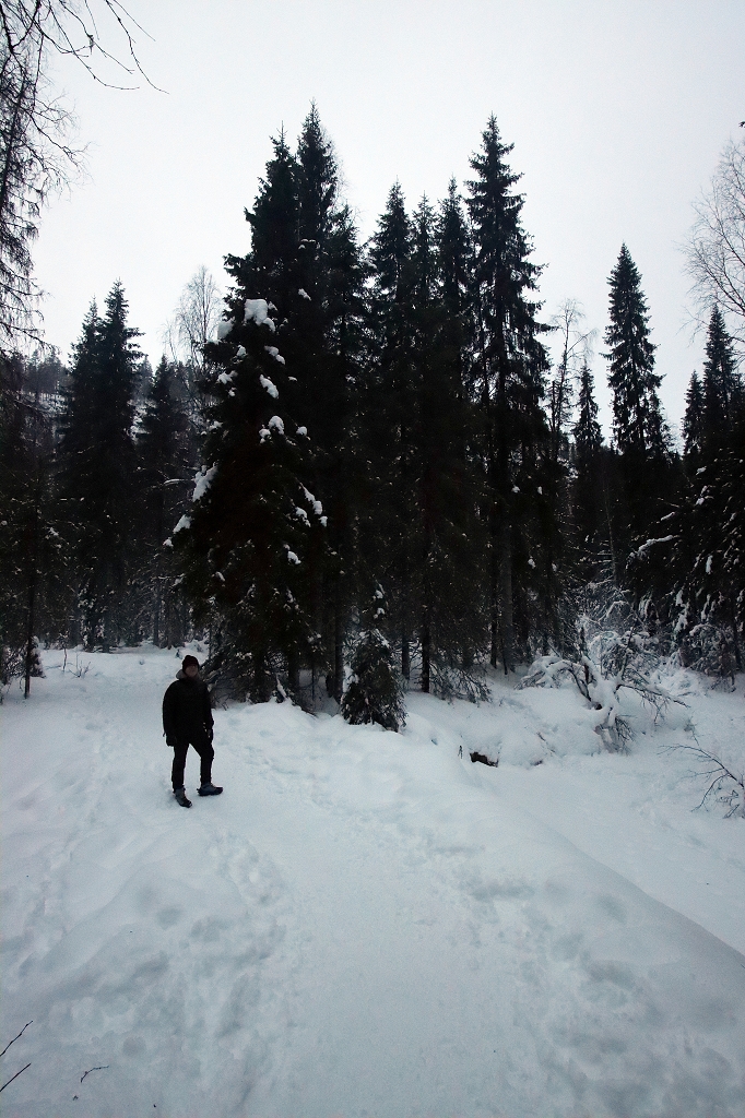 Wanderung zum Eiswasserfall in der Korouma-Schlucht