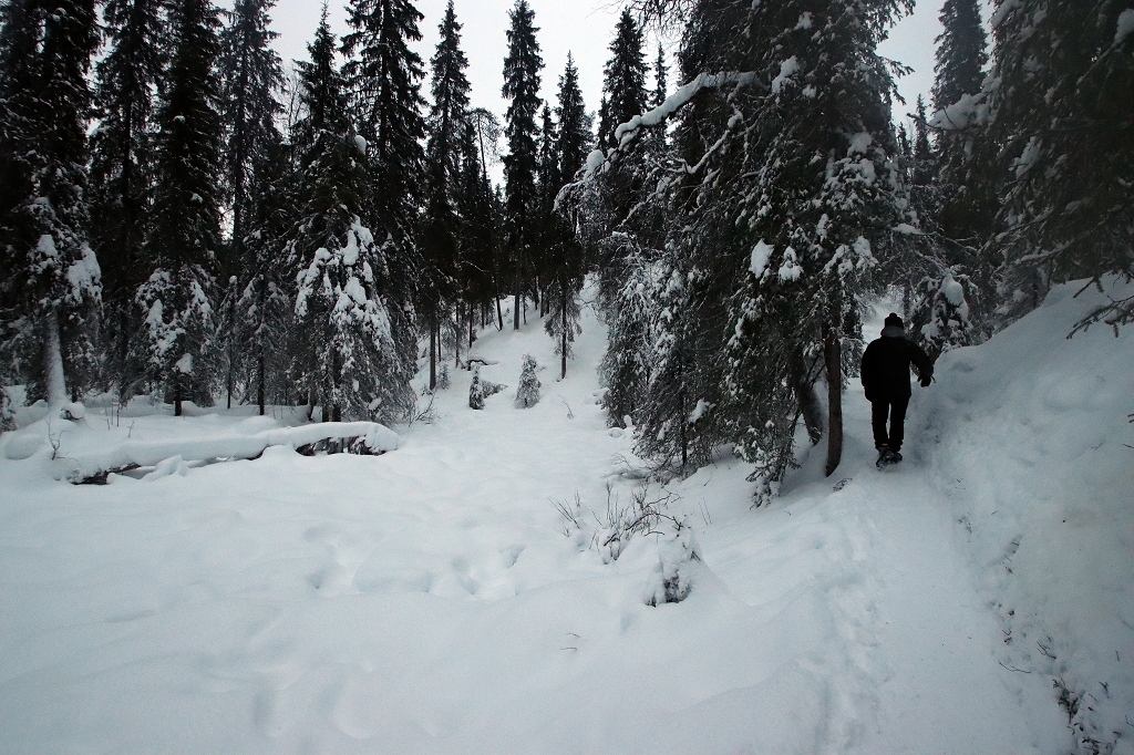 Wanderung zum Eiswasserfall in der Korouma-Schlucht