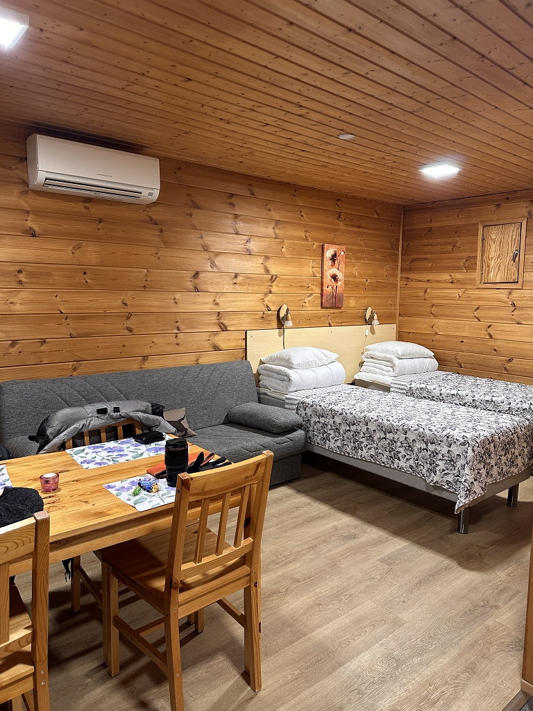 Unser Zimmer im Motelli Rovaniemi