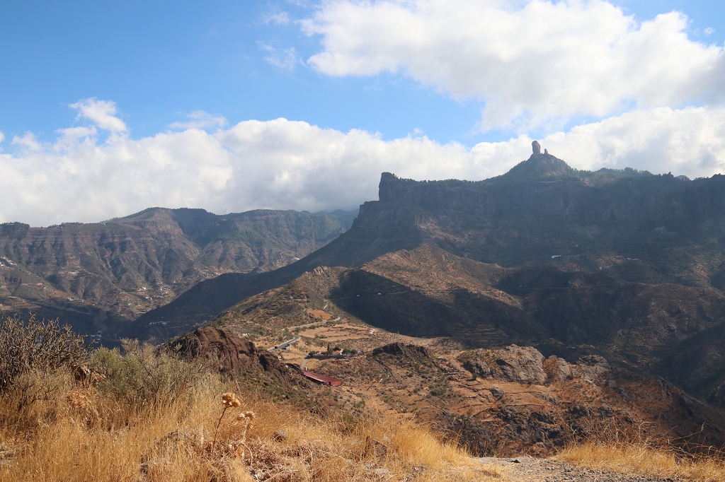 Mit dem Roller durch den Nordwesten Gran Canarias - Blick auf den Roque Nublo