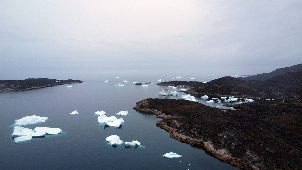 Eisberge aus der Luft