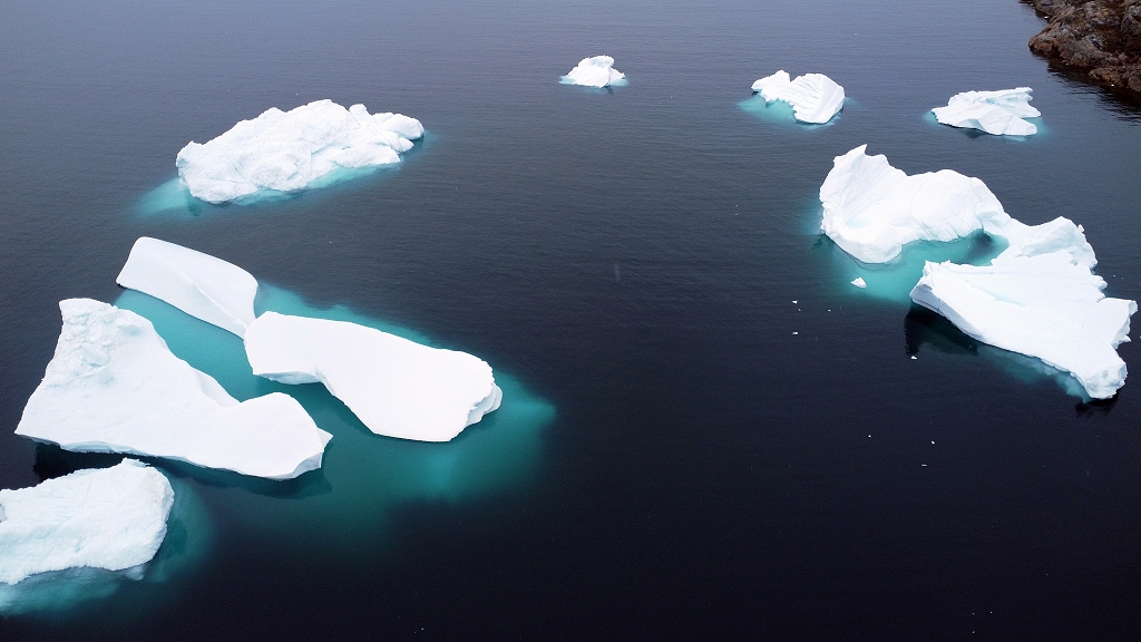 Eisberge aus der Luft