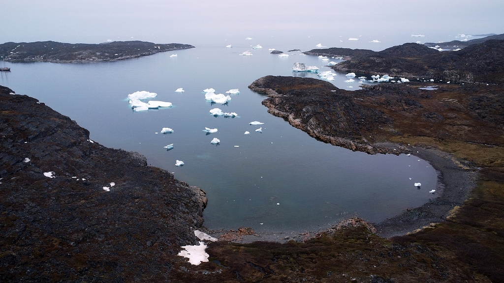 Eisberge aus der Luft