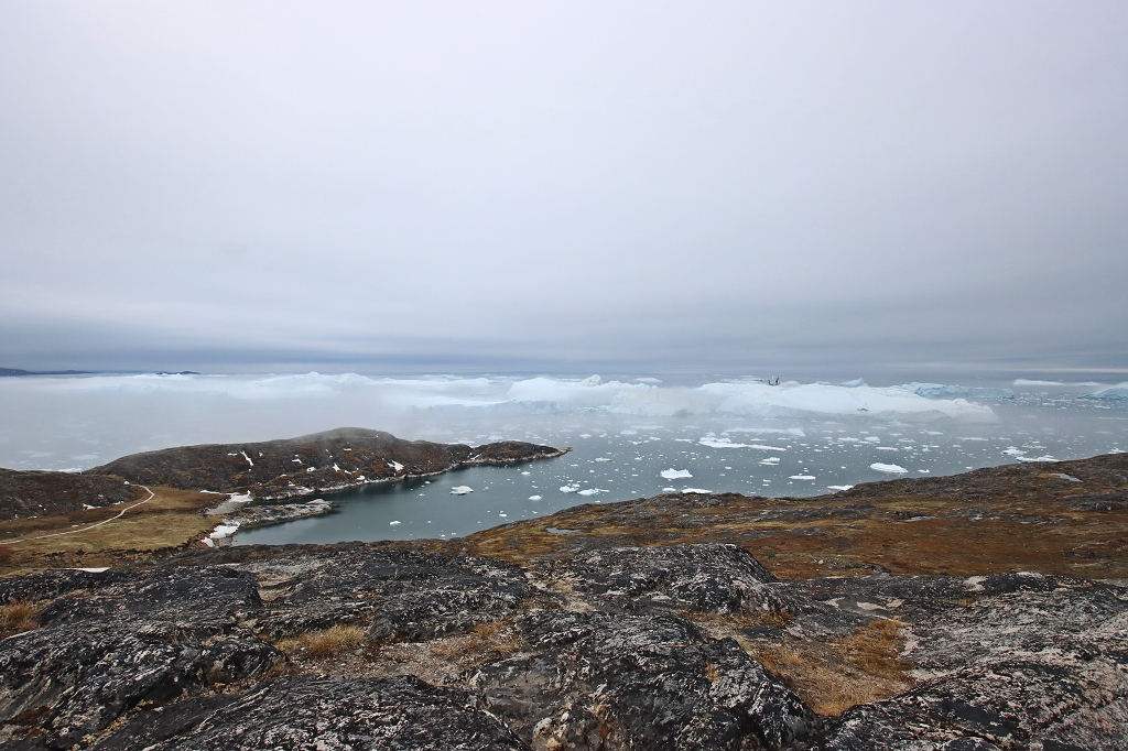 Blick auf den lulissat-Eisfjord