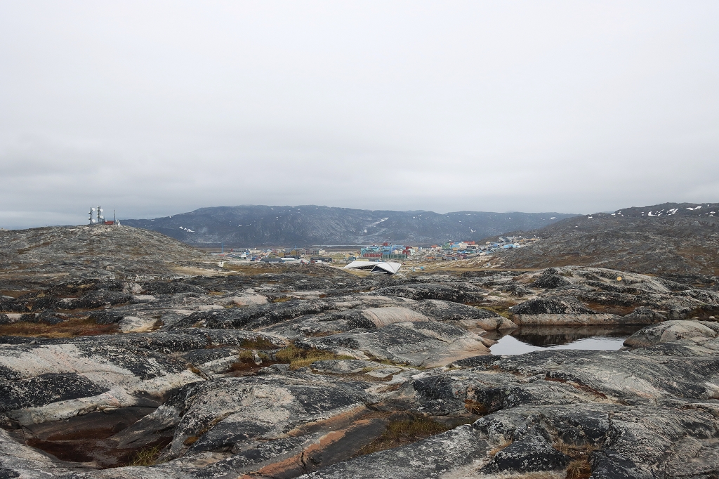 Blick auf Ilulissat und das Eisfjord-Centre