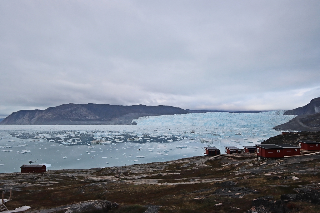 Blick auf den Eqi-Gletscher