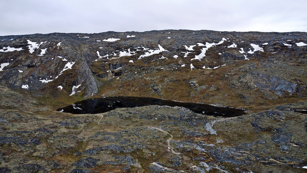 Der kleine See von oben