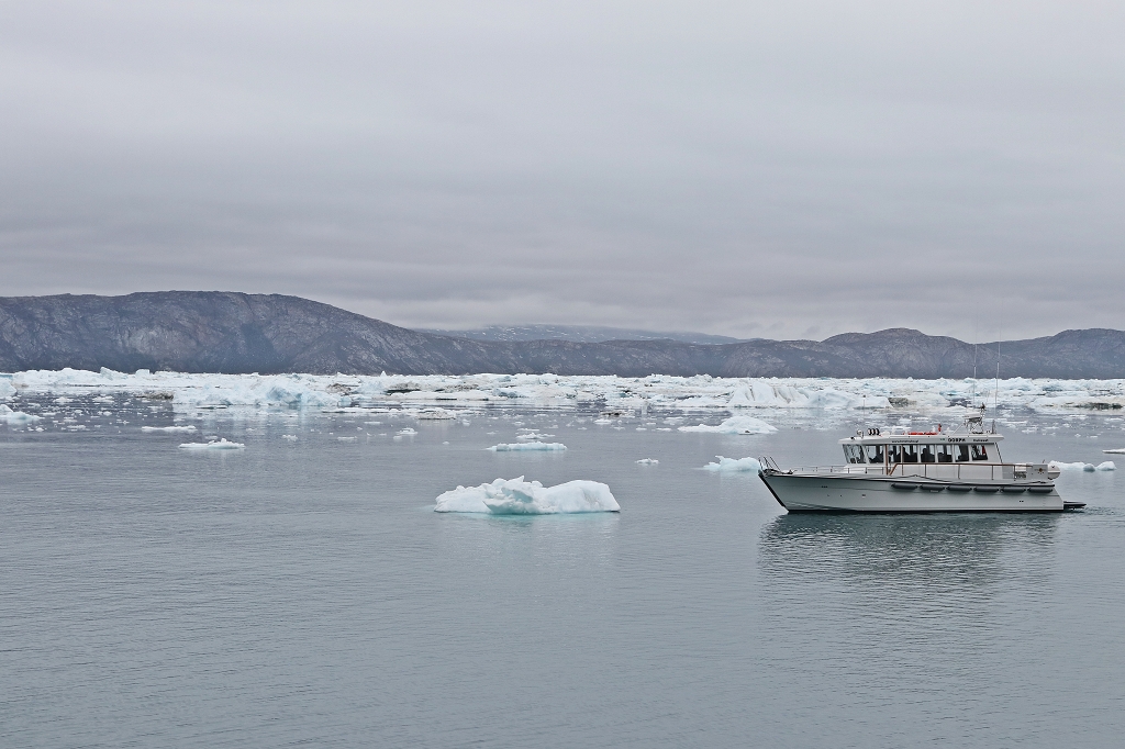 Bootstour zum Eqi-Gletscher und zur Glacier Lodge