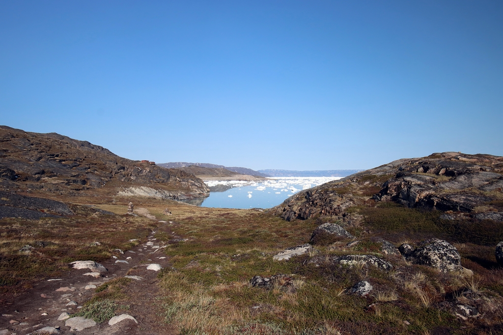 Wanderung zur Moräne des Eqi-Gletschers